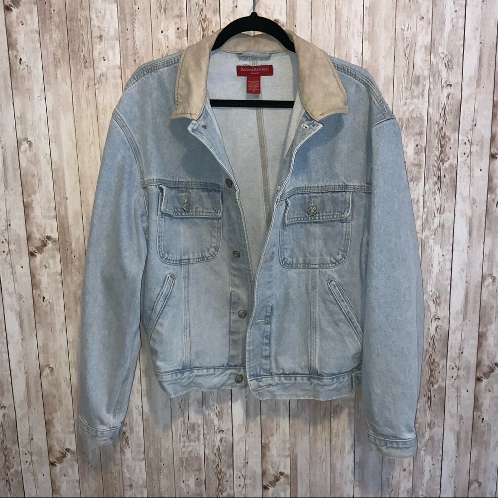 VINTAGE 90's BANANA REPUBLIC DENIM JACKET SIZE M